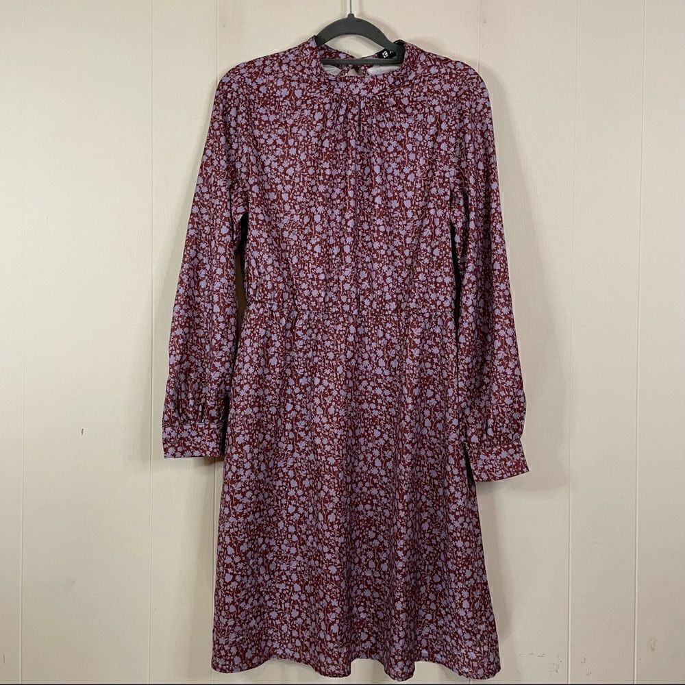 Allegra K Floral Long Sleeve Dress NWT Size XS